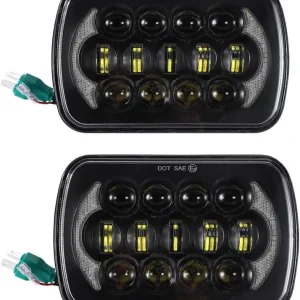 Fari 5″x7″ Rettangolari Full Led Con Angel Eyes Offerta Limitata