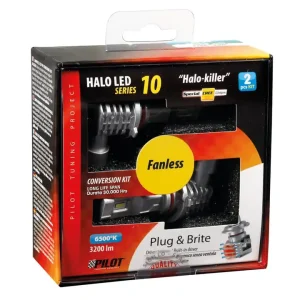 Lampade led per auto 9-32v halo led serie 10 halo killer - (h10-hb3 9005) - 20w - p20d - 2 pz - scatola 57733 Solo Oggi