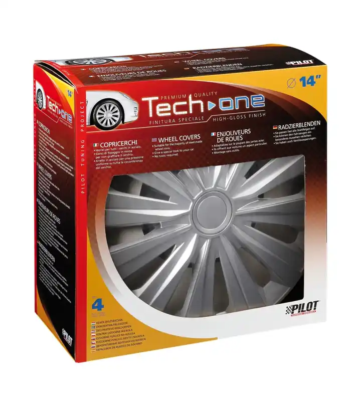 Copricerchi per auto "multi silver" - ø 14" pilot 31636 Subito Disponibile