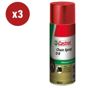 Ultimissimo Modello 3 pezziolio castrol chain spray o r 0,4lt
