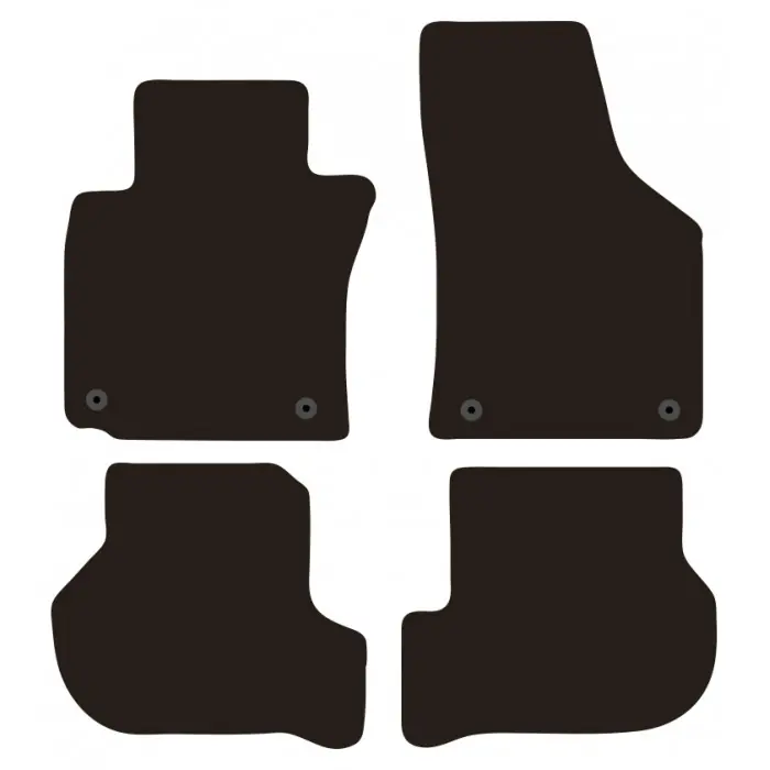 Set completo di tappeti in moquette su misura "WOLKSWAGEN Golf V-VI" Soddisfatti O Rimborsati
