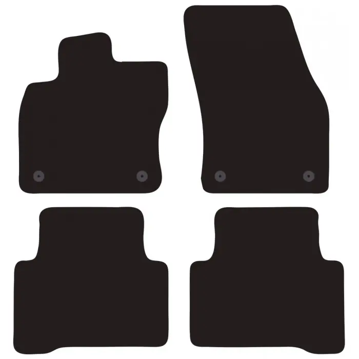 Saldi Set completo di tappeti in moquette su misura "VOLKSWAGEN Touran 15"