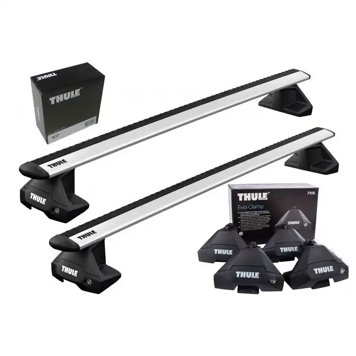 Acquista Ora Portatutto Thule completo di WingBar Evo e Kit per A3 Sportback 20→ con tetto normale