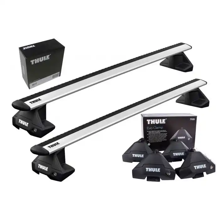 Portatutto Thule completo di WingBar Evo e kit per Jaguar E-Pace Suv 18→ con Tetto Normale Professionale