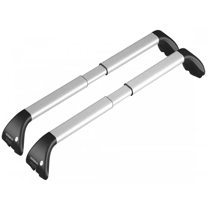 Coppia Barre portatutto telescopiche in alluminio Nordrive Snap Alu Mod. "L " Reso Gratuito