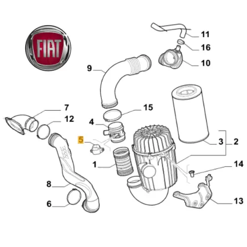 55221402 FIAT - SENSORE PRESSIONE COLLETTORE ASPIRAZIONE MISURATORE PORTATA MASSA ARIA Più Venduto