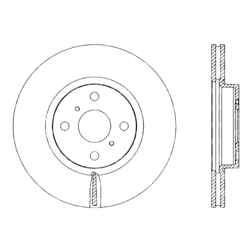 BDA2316.20 OPEN PARTS - COPPIA DISCHI FRENO TOYOTA 4351252130 Solo Oggi