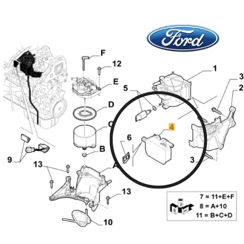 1362562 FORD - RISCALDATORE SENSORE TEMPERATURA CARBURANTE FIAT 9401904348 Compra Oggi Stesso