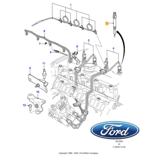 1213488 FORD - INIETTORE DIESELFORD TRANSIT FY LUCAS LDFB0422 DELPHI HRD602 Affare