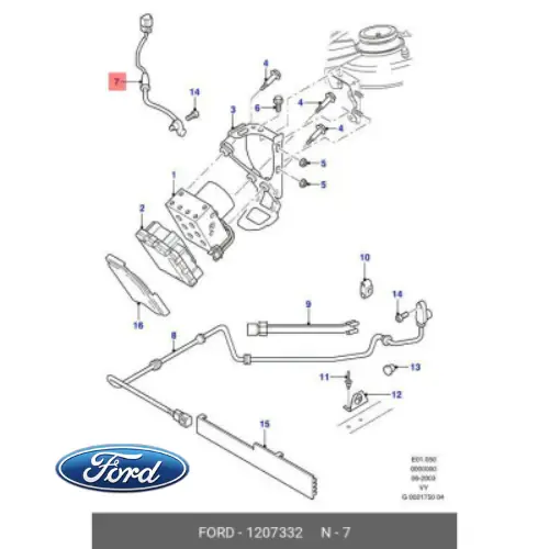 Compra Online 1207332 FORD - SENSORE ABS GIRI RUOTA