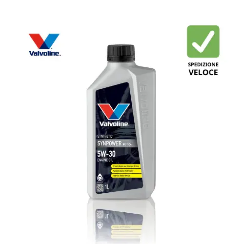 Prezzo Conveniente 907856 VALVOLINE - SYNPOWER MST C4 5W30 – OLIO MOTORE SINTETICO PER RENAULT EURO 4/5/6 CON DPF E INTERVALLI LUNGHI