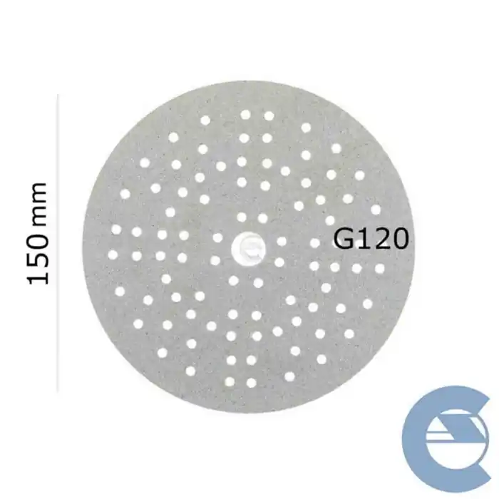 Più Venduto Mirka Iridium P120 121f 150mm 246ch09912 Kit 100 Pezzi X Disco Carta Multiforo Grana Media