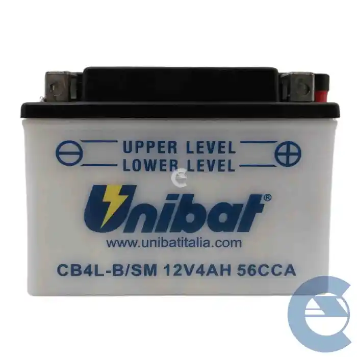 Unibat Cb4lb Batteria Moto 12v 4ah 56cca Codice Yuasa Yb4l-b Prezzo Di Fabbrica