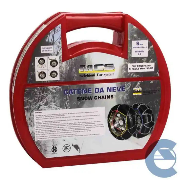 Mcs Melchioni Ca9110 Catene Da Neve Omologate 9 Mm Cricchetto Incluso Consegna Rapida