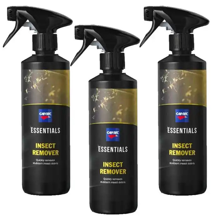 Nuovo Arrivo Cartec Detergente Rimuovi Insetti Carrozzeria Ed Esterni Auto Linea Essentials Insect Remover 500ml Kit Promozione 3 Pezzi