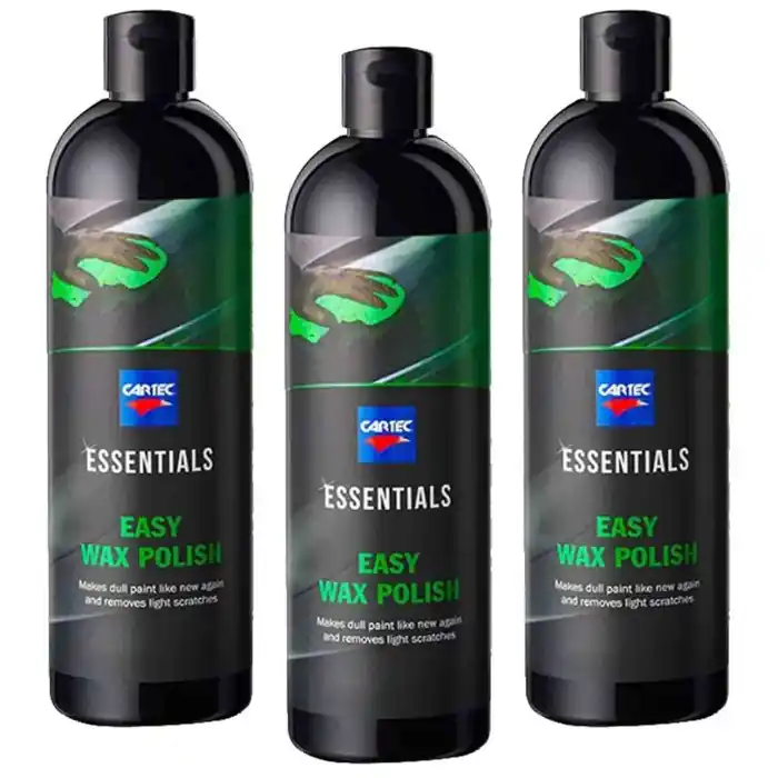Rimuovi Graffi Leggeri Opacità Imperfezioni Carrozzeria Auto - Cartec Essentials Easy Wax Polish 3 Pezzi X 500ml Occasione Imperdibile