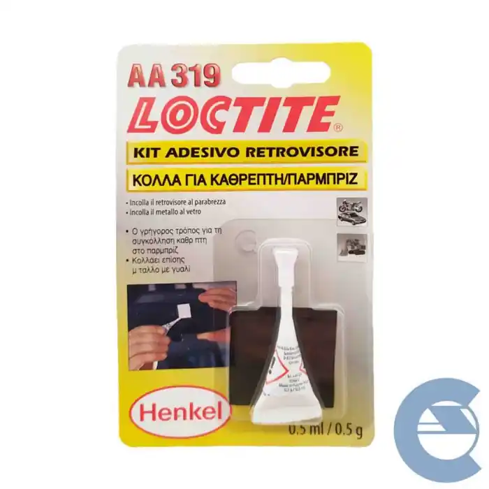 Loctite Aa319 Kit Adesivo Retrovisore 0,5 Gr Incolla Cristalli E Vetri Consegna Rapida