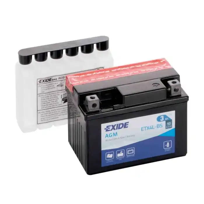 Scelto Dai Clienti Batteria 12v Exide Bike Agm 3 Ah 50 A Amico 50 / Lk / Lx / Sport Exide Bike Batterie Per Moto Batterie