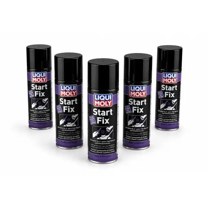 LIQUI MOLY START FIX SPRAY ADDITIVO PER AVVISAMENTO MOTORE BENZINA E DIESEL. 200 ML 5PZ Sconto