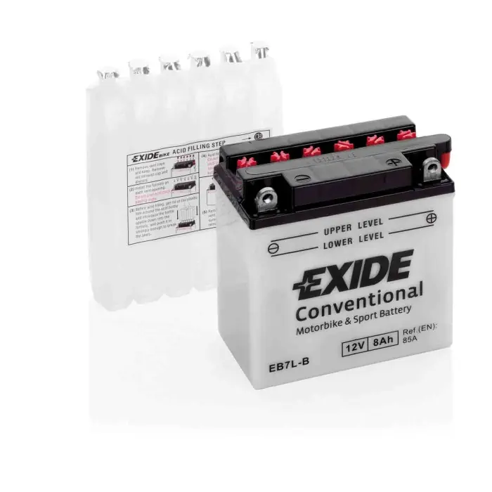 Occasione Imperdibile Batteria 12v Exide Bike Conventional 8 Ah 85 A Florett-mustang-doodo Exide Bike Batterie Per Moto Batterie