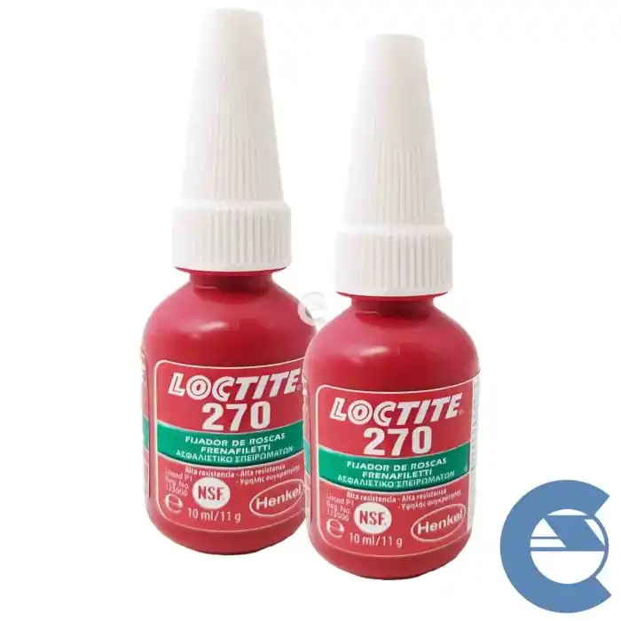 Loctite 270 Frenafiletti 2 Pezzi X 10ml Bloccante Assemblaggi Ad Alta Resistenza Super Prezzo