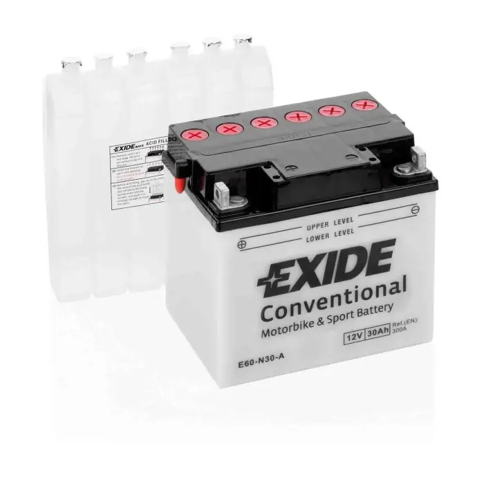 Spedito Oggi Batteria 12v Exide Bike Conventional 30 Ah 300 A Exide Bike Batterie Per Moto Batterie Exe60n30a