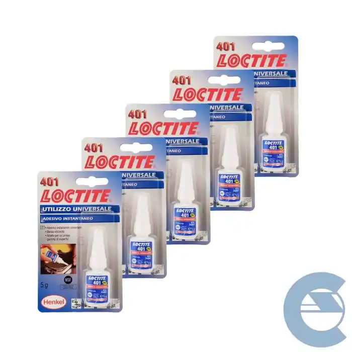 Loctite 401 Adesivo Istantaneo Utilizzo Universale 5 Pezzi X 5g Multimateriale Nuovo Arrivo
