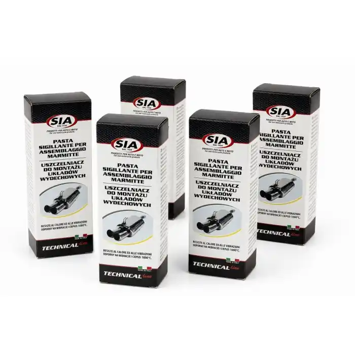 Nuova Collezione Sia Mastice Pasta Sigillante Per Accoppiamento Marmitte Nera 75 Ml 5PZ