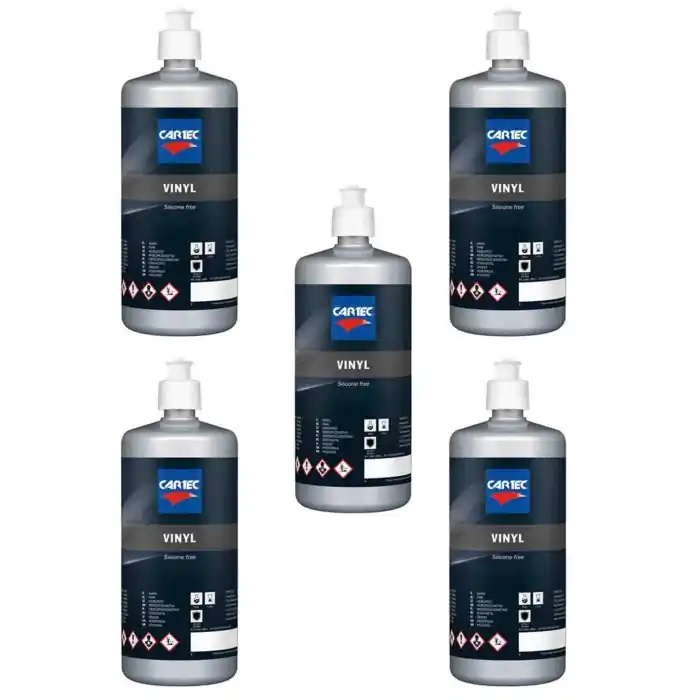 Vinyl Silicon Free - Ravvivante Plastiche Esterne E Gomme Per Auto, Nero Per Plastiche E Protettivo 1 Litro 5 Pezzi Occasione Imperdibile