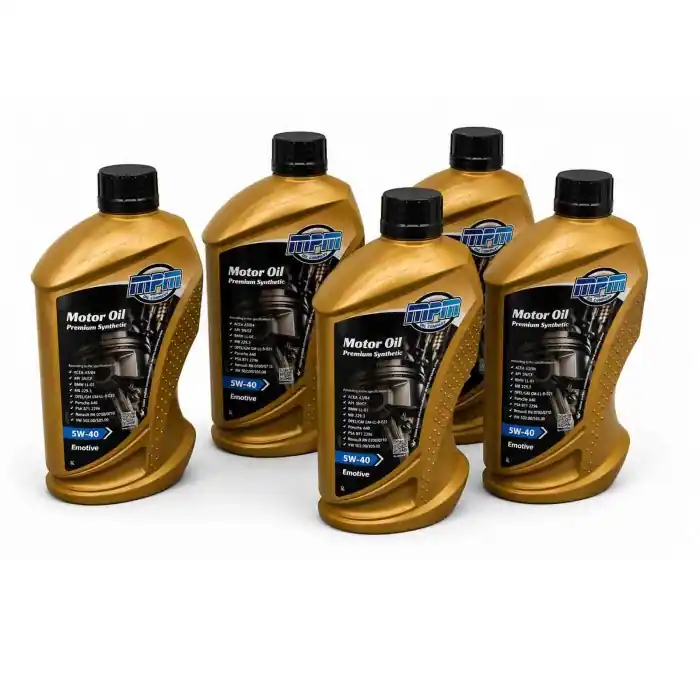 Acquista Ora MPM 05000 Olio Motore 5W-40 Premium Synthetic ACEA A3-B4 API SN-CF BMW LL-01 MB 229.3 VW 502.00 505.00 1L - 5 PEZZI