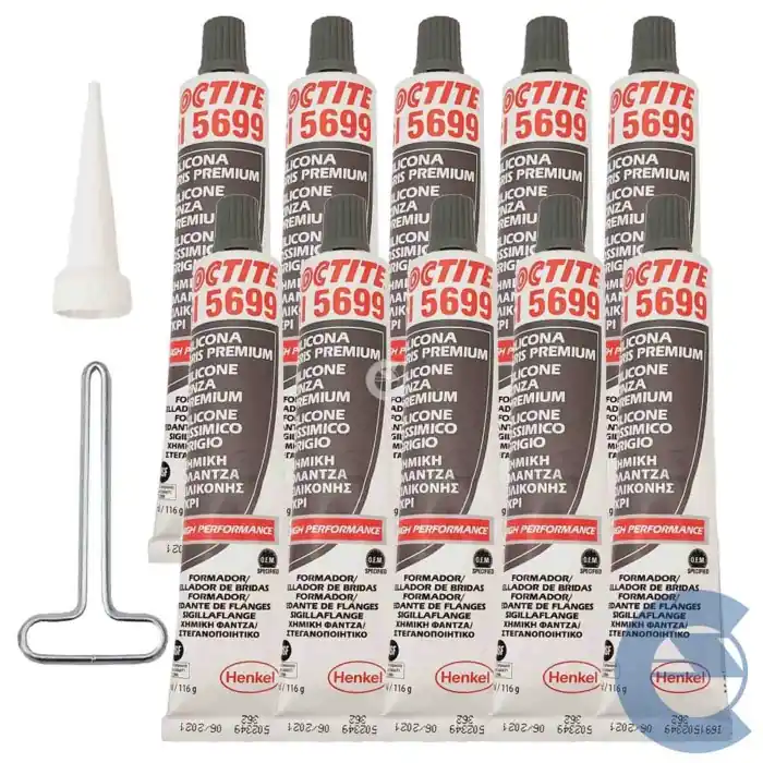 Offerta Del Giorno Loctite Si5699 Silicone Ossimico Grigio 10 Pezzi X 80ml Resiste Ad Acqua E Glicone