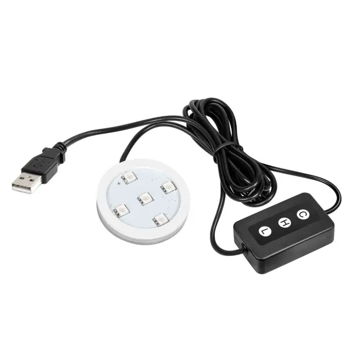 Trucky Led Base Luminosa A Led Usb 7 Colori Con Dimmer Lampa Deodoranti Non Perdere