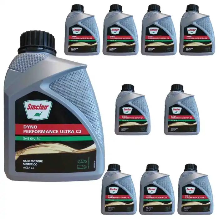Super Prezzo Fuchs Sinclair Olio Lubrificante Sae 0w30 Acea C2 Per Motori Diesel, Benzina Ed Ibridi Totalmente Sintetico. 10 Litri