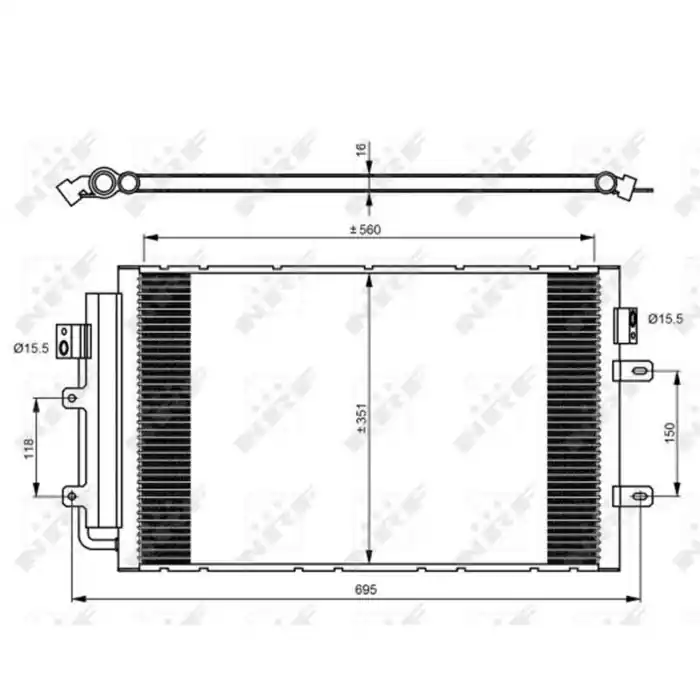 Offerta Del Giorno Condensatore, Climatizzatore 350083 NRF per IVECO