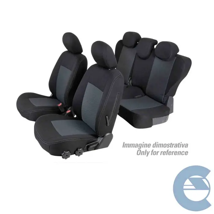 Set Coprisedili Superior Nero/grigio Hyundai Santa Fe Serie 18000 Coprisedili Su Misura Qg18018f Scelto Dai Clienti