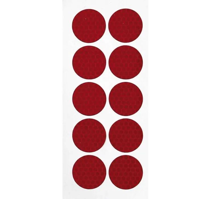 Ordina Subito Set 10 Adesivi Catarifrangenti Ø 27 Mm Rosso Copribulloni Camion