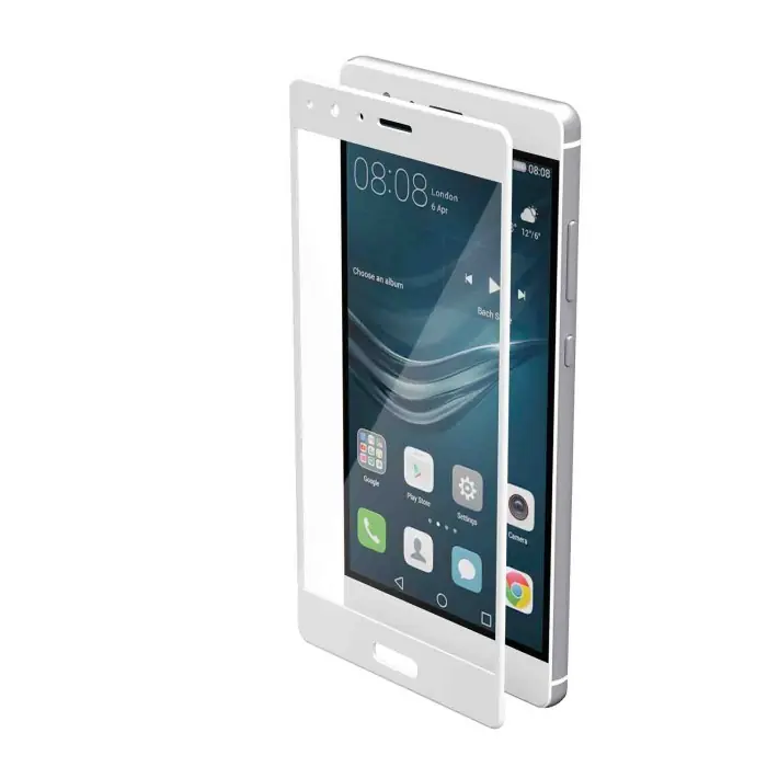 Ultimissimo Modello Phantom Vetro Temperato Protettivo Da Bordo A Bordo Huawei P9 Glossy White Phantom Vetro Temperato Protettivo Da Bordo A Bordo