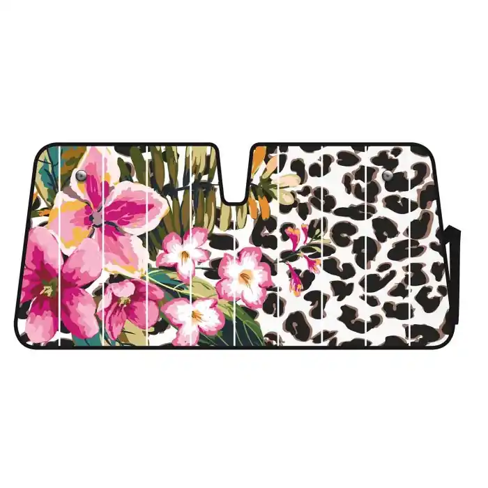 Vendita Finale Scudo Termico Per Parabrezza 68x147 Cm Flower Leopard Scudi Parasole Tendine Parasole