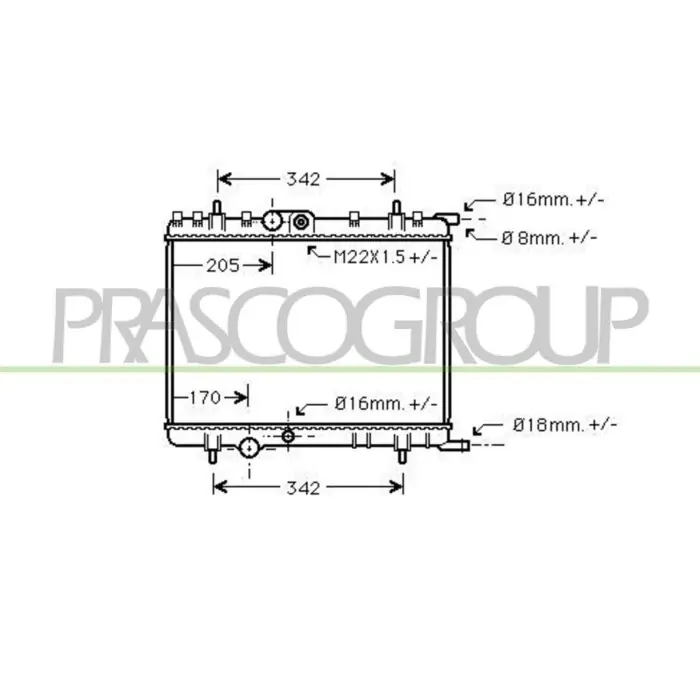 Radiatore Per Citroen Xsara Dal 2000 Al 2004 Ultimissimo Modello