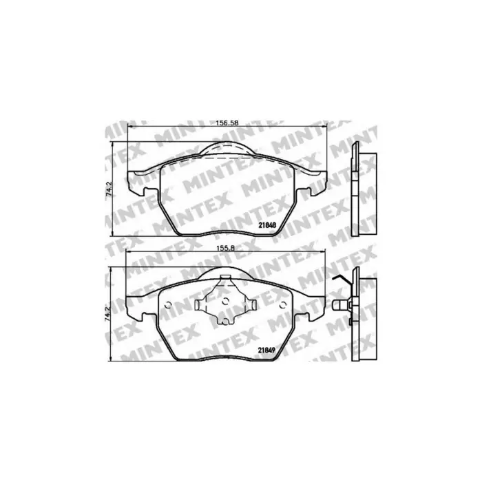Compra Adesso Pastiglie Freno Fiat Brava 1.6 16v 1995 10-2001 10 Mintex