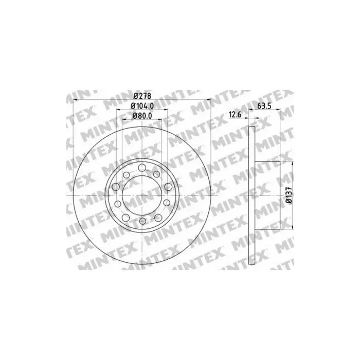 Coppia Dischi Freno MDC1491 MINTEX Sconto