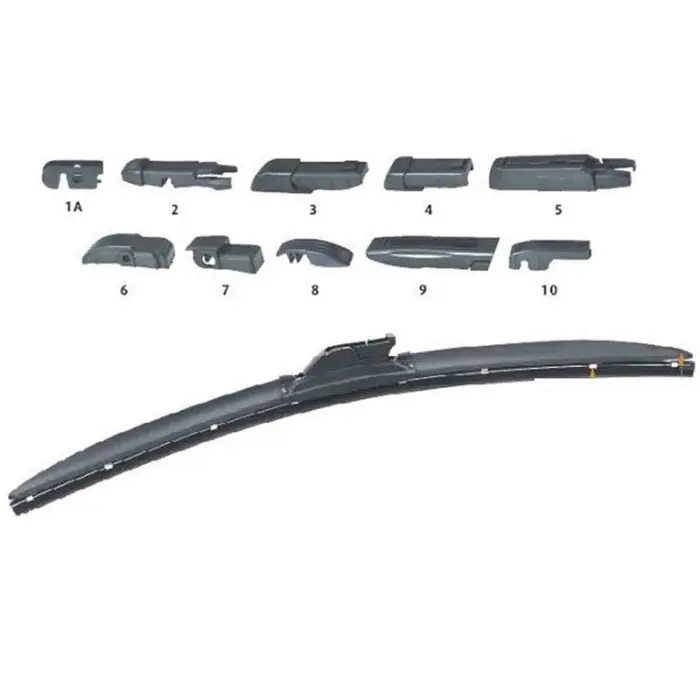 Spazzole Tergicristallo 19" 480mm Ecoflat 10 Adattatori Per Ecoflat Promo Stagionale