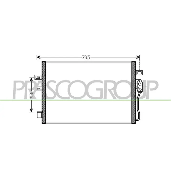 Spedito Oggi Condensatore Per Chrysler/dodge Journey Dal 2008 Al 2010