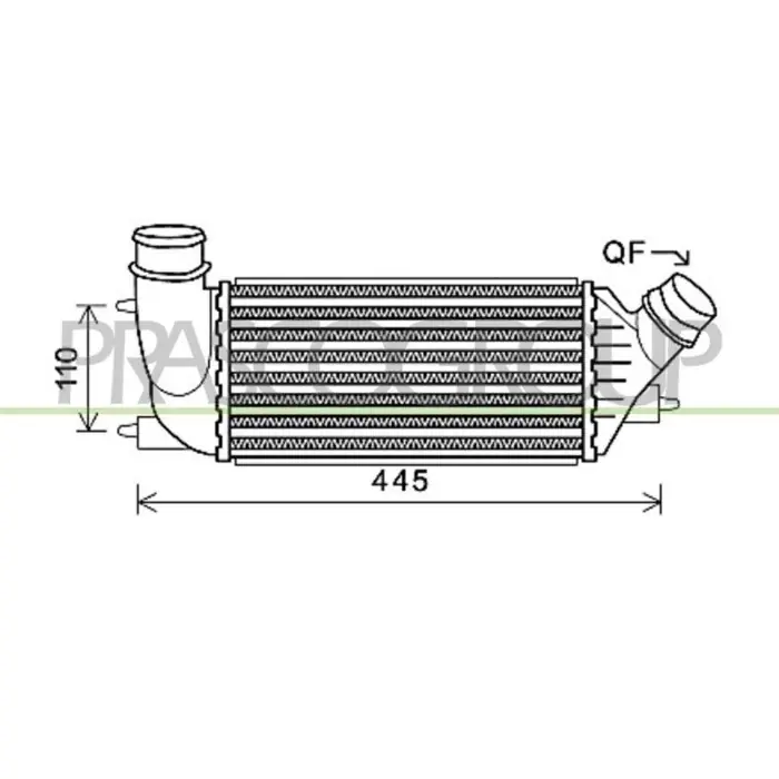 Promo Stagionale Intercooler Per Citroen Jumpy / Dispatch Dal 2007 Al 2016