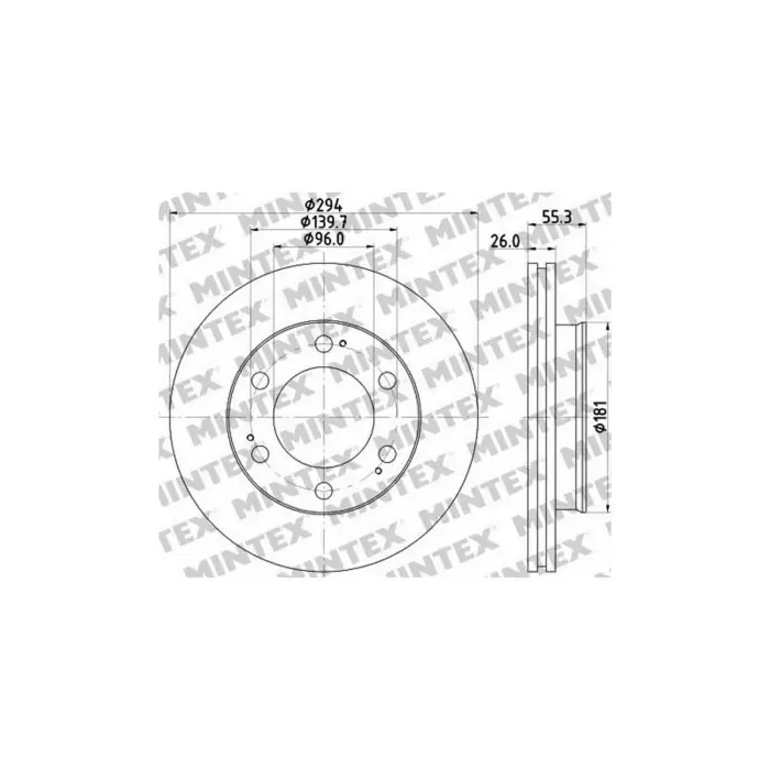 Coppia Dischi Freno MDC2157 MINTEX per ALFA ROMEO Promozione