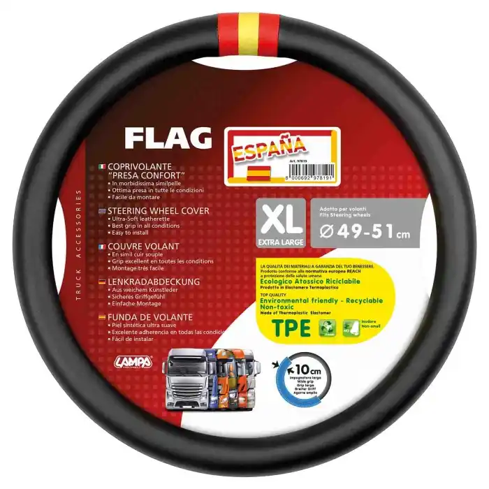 Flag Spagna Coprivolante In Skeentex Xl Ø 49/51 Cm Coprivolanti In Skeentex Coprivolanti Popolare