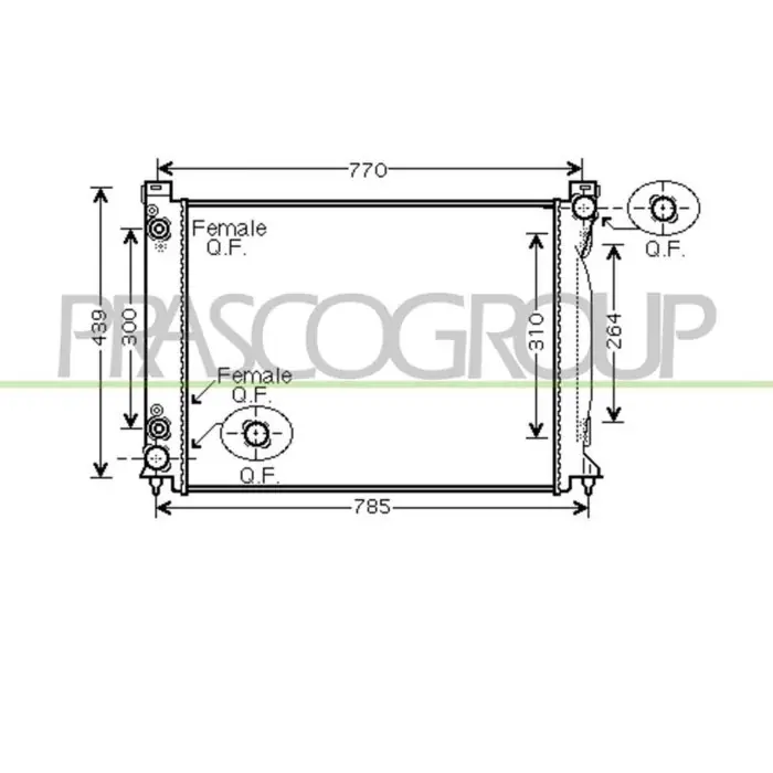 Radiatore Per Audi A6 Dal 2004 Al 2008 Offerta Lampo