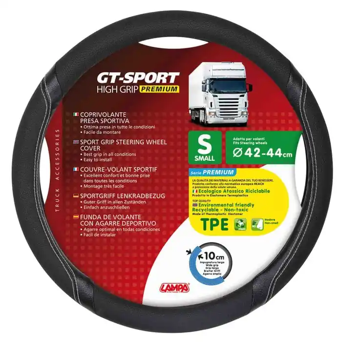 Gt Sport Coprivolante In Skeentex S Ø 42/44 Cm Nero/argento Coprivolanti In Skeentex Coprivolanti Vendita Finale