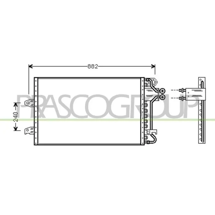 Spedito Oggi Condensatore Per Ford Galaxy Dal 1995 Al 2000