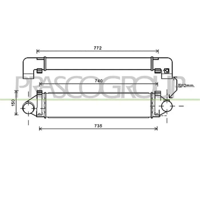 Intercooler Per Ford Focus Dal 2007 Al 2011 Consegna Rapida